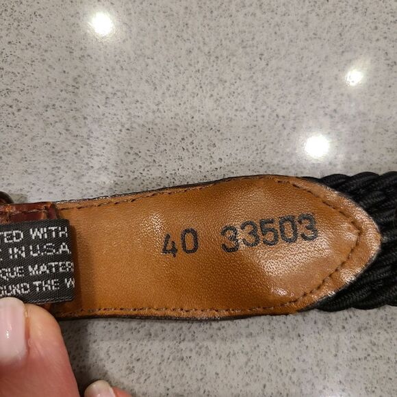 COPY - Brighton woven black belt - Picture 5 of 7